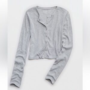 Aerie Pointelle Cardigan